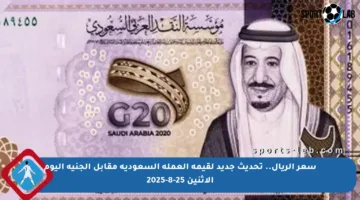 سعر الريال.. تحديث جديد لقيمة العملة السعودية مقابل الجنيه اليوم الاثنين 25-8-2025